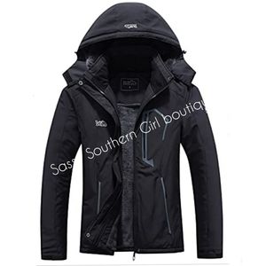 ⭐🆕 Plus size Black ski winter jacket